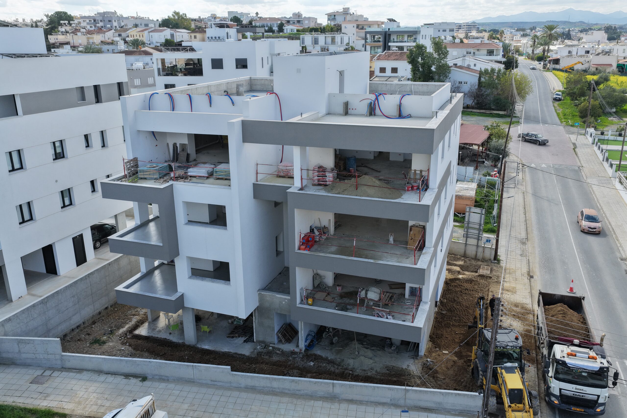 construction process Cyprus modern homes by Kantou Developers